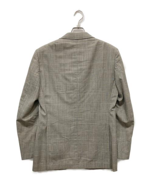 ETRO（エトロ）ETRO (エトロ) 裏総柄チェック3Bジャケット グレー サイズ:44の古着・服飾アイテム