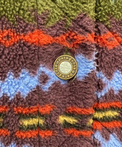 Patagonia（パタゴニア）Patagonia (パタゴニア) サカジャウィア柄シンチラシャーリングコート パープル サイズ:Sの古着・服飾アイテム