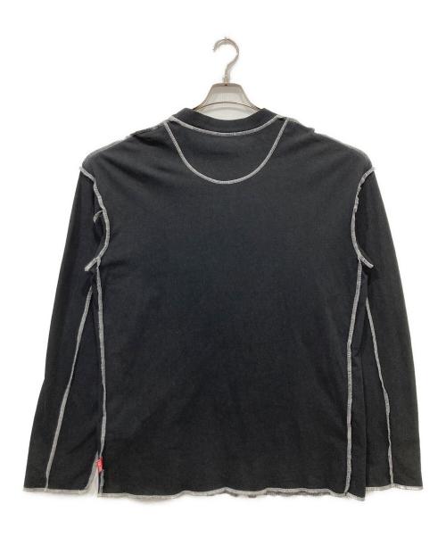 DIESEL（ディーゼル）DIESEL (ディーゼル) ロングスリーブカットソー ブラック サイズ:Mの古着・服飾アイテム