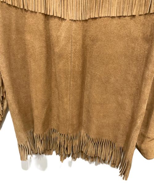 JO-O-KAY（ジョーオーケー）JO-O-KAY (ジョーオーケー) フリンジスエードレザージャケット ブラウン サイズ:-の古着・服飾アイテム