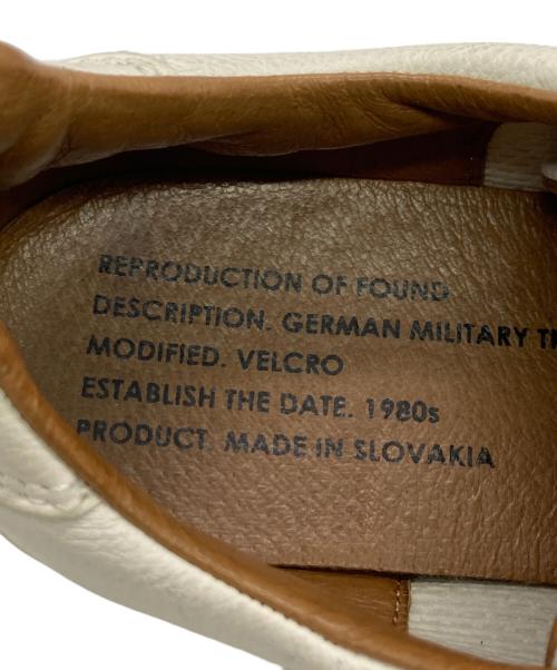 reproduction of found（リプロダクションオブファウンド）REPRODUCTION OF FOUND (リプロダクションオブファウンド) GERMAN MILITARY TRAINER ホワイト サイズ:25ｃｍの古着・服飾アイテム