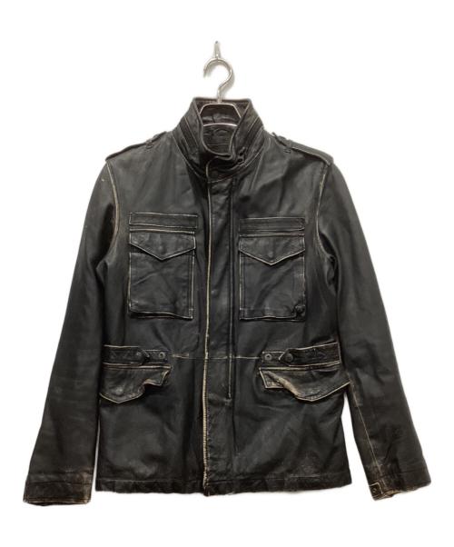 AVIREX（アヴィレックス）AVIREX (アヴィレックス) M-65型レザージャケット ブラック サイズ:Mの古着・服飾アイテム