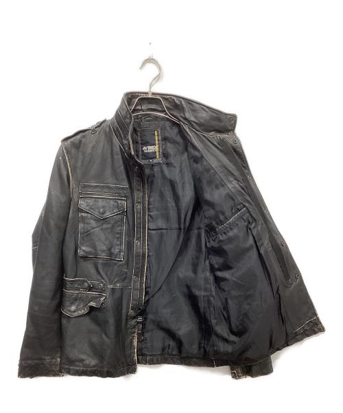 AVIREX（アヴィレックス）AVIREX (アヴィレックス) M-65型レザージャケット ブラック サイズ:Mの古着・服飾アイテム