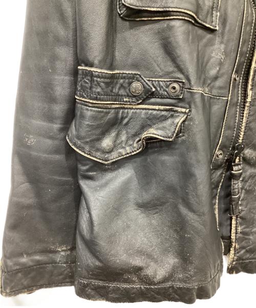 AVIREX（アヴィレックス）AVIREX (アヴィレックス) M-65型レザージャケット ブラック サイズ:Mの古着・服飾アイテム