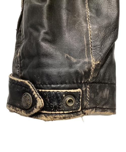 AVIREX（アヴィレックス）AVIREX (アヴィレックス) M-65型レザージャケット ブラック サイズ:Mの古着・服飾アイテム
