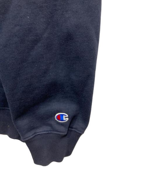 Champion（チャンピオン）Champion (チャンピオン) SUPREME (シュプリーム) Label Hooded Sweatshirt ネイビー サイズ:Lの古着・服飾アイテム