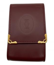 Cartier（カルティエ）の古着「マストシガレットケース」｜ワインレッド