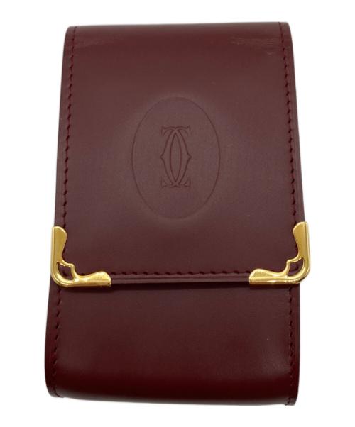 Cartier（カルティエ）Cartier (カルティエ) マストシガレットケース ワインレッドの古着・服飾アイテム