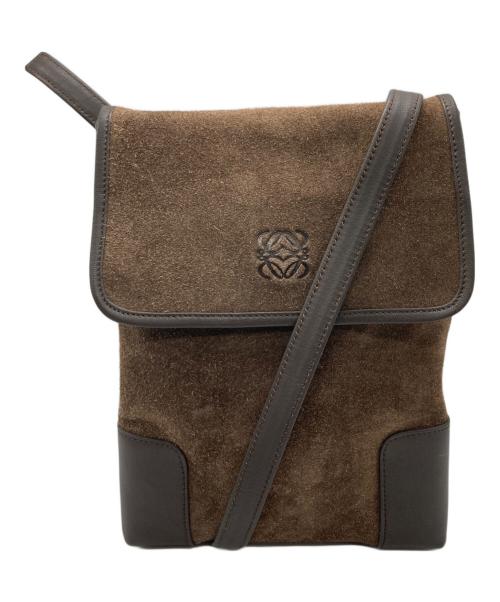 LOEWE（ロエベ）LOEWE (ロエベ) スエードショルダーバッグ ブラウンの古着・服飾アイテム