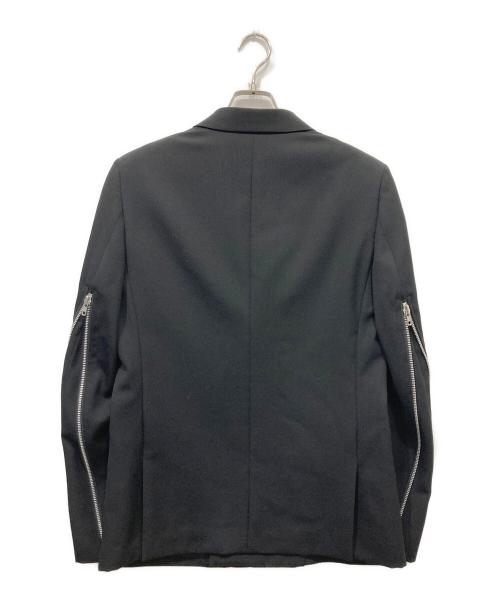 COMME des GARCONS HOMME DEUX（コムデギャルソン オム ドゥ）COMME des GARCONS HOMME DEUX (コムデギャルソン オム ドゥ) ジップデザインジャケット ブラック サイズ:Sの古着・服飾アイテム