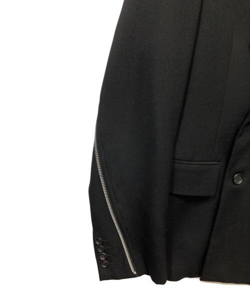 COMME des GARCONS HOMME DEUX（コムデギャルソン オム ドゥ）COMME des GARCONS HOMME DEUX (コムデギャルソン オム ドゥ) ジップデザインジャケット ブラック サイズ:Sの古着・服飾アイテム