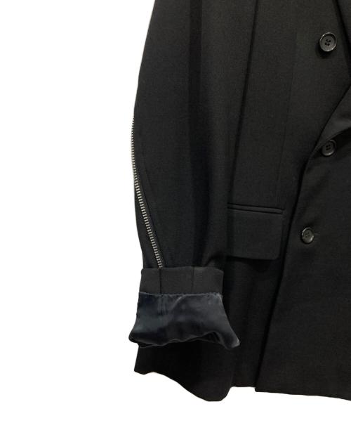 COMME des GARCONS HOMME DEUX（コムデギャルソン オム ドゥ）COMME des GARCONS HOMME DEUX (コムデギャルソン オム ドゥ) ジップデザインジャケット ブラック サイズ:Sの古着・服飾アイテム