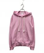 COMME des GARCONS SHIRTコムデギャルソンシャツ）の古着「Essential Zip Up Hoodie」｜ピンク