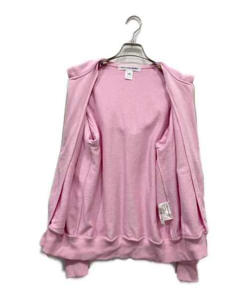 COMME des GARCONS SHIRT（コムデギャルソンシャツ）COMME des GARCONS SHIRT (コムデギャルソンシャツ) Essential Zip Up Hoodie ピンク サイズ:Sの古着・服飾アイテム