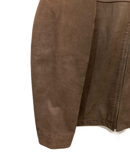 Eddie Bauer（エディーバウアー）Eddie Bauer (エディーバウアー) カウレザーカーコート ブラウン サイズ:Lの古着・服飾アイテム