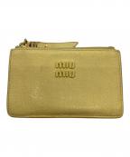 MIU MIUミュウミュウ）の古着「マドラス フラグメントケース」｜イエロー