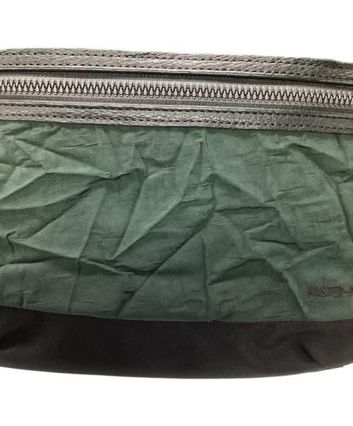 master-piece（マスターピース）master-piece (マスターピース) REBIRTH PROJECT (リバースプロジェクト) Folder ショルダーバッグ ブラック×グリーンの古着・服飾アイテム