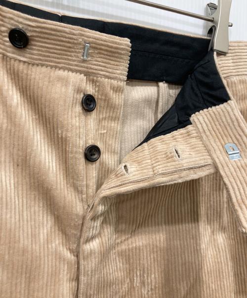 T-MICHAEL（ティーマイケル）T-MICHAEL (ティーマイケル) コーデュロイワイドパンツ ベージュ サイズ:48の古着・服飾アイテム