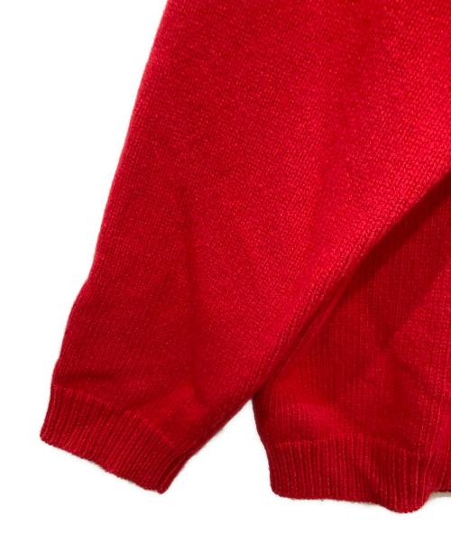STUDIO NICHOLSON（スタジオ ニコルソン）STUDIO NICHOLSON (スタジオ ニコルソン) HEMYL ENGLISH LAMBSWOOL ガンジーセーター レッド サイズ:Mの古着・服飾アイテム