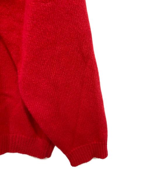 STUDIO NICHOLSON（スタジオ ニコルソン）STUDIO NICHOLSON (スタジオ ニコルソン) HEMYL ENGLISH LAMBSWOOL ガンジーセーター レッド サイズ:Mの古着・服飾アイテム