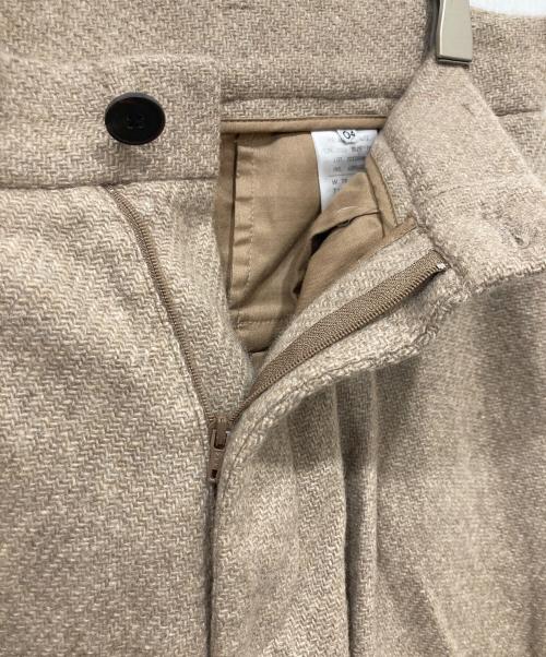 ATON（エイトン）ATON (エイトン) Washed Cashmere Wide Tapered Pants ベージュ サイズ:04の古着・服飾アイテム