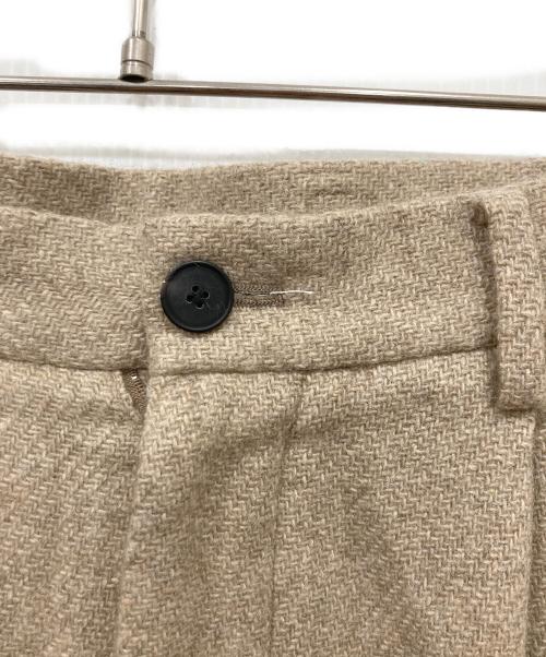 ATON（エイトン）ATON (エイトン) Washed Cashmere Wide Tapered Pants ベージュ サイズ:04の古着・服飾アイテム