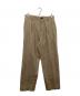 ATON（エイトン）の古着「Washed Cashmere Wide Tapered Pants」｜ベージュ