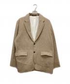 ATONエイトン）の古着「WASHED CASHMERE OVERSIZED JACKET」｜ベージュ