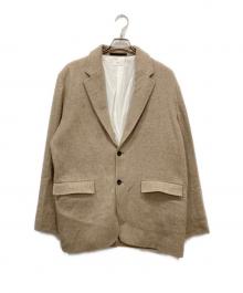 ATON（エイトン）の古着「WASHED CASHMERE OVERSIZED JACKET」｜ベージュ