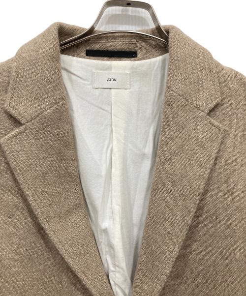 ATON（エイトン）ATON (エイトン) WASHED CASHMERE OVERSIZED JACKET ベージュ サイズ:06の古着・服飾アイテム