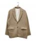 ATON（エイトン）の古着「WASHED CASHMERE OVERSIZED JACKET」｜ベージュ