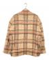 NOBNAGA paris (ノブナガパリ) モヘア混チェックブルゾン ベージュ サイズ:ML：18000円