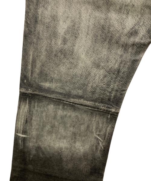 291295=HOMME（ニーキューイチニーキューゴオム）291295=HOMME (ニーキューイチニーキューゴオム) ゴートレザーパンツ グレー サイズ:１の古着・服飾アイテム