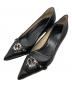 GUCCI（グッチ）の古着「GGロゴパンプス」｜ブラック