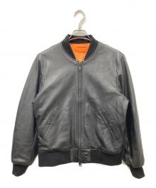 Retro Grade（レトログレード）の古着「レザーFLIGHT JACKET / レザー フライトジャケット」｜ブラック