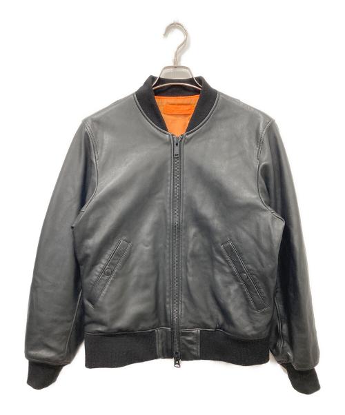 Retro Grade（レトログレード）Retro Grade (レトログレード) レザーFLIGHT JACKET / レザー フライトジャケット ブラック サイズ:Mの古着・服飾アイテム