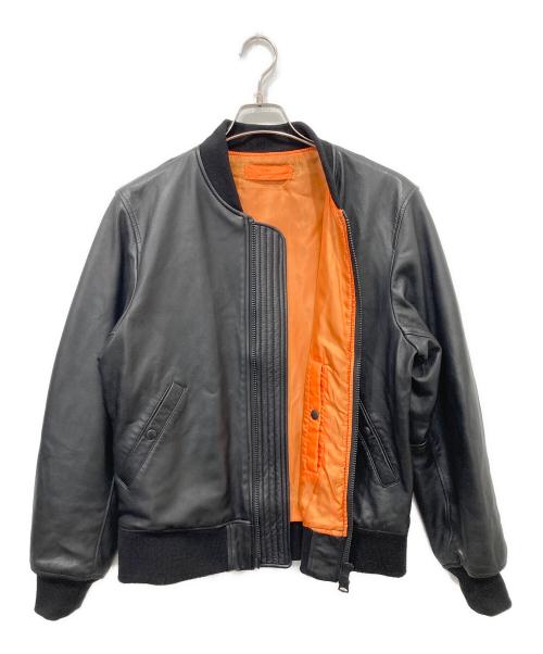 Retro Grade（レトログレード）Retro Grade (レトログレード) レザーFLIGHT JACKET / レザー フライトジャケット ブラック サイズ:Mの古着・服飾アイテム