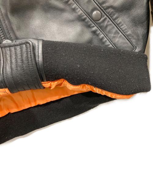 Retro Grade（レトログレード）Retro Grade (レトログレード) レザーFLIGHT JACKET / レザー フライトジャケット ブラック サイズ:Mの古着・服飾アイテム