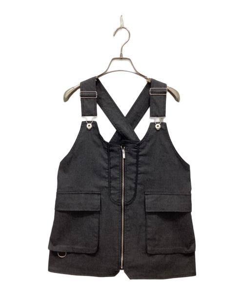 Ameri（アメリ）Ameri (アメリ) WORK VEST SET DRESS ブラック サイズ:Mの古着・服飾アイテム