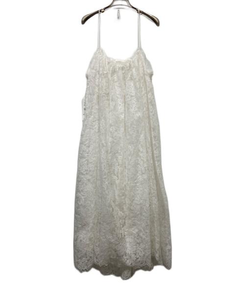 Ameri（アメリ）Ameri (アメリ) MEDI ADJUST SHELLY GATHER DRESS ホワイト サイズ:Mの古着・服飾アイテム