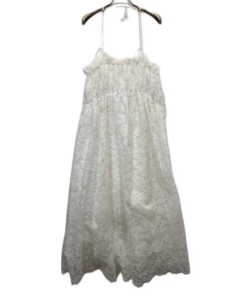 Ameri（アメリ）Ameri (アメリ) MEDI ADJUST SHELLY GATHER DRESS ホワイト サイズ:Mの古着・服飾アイテム