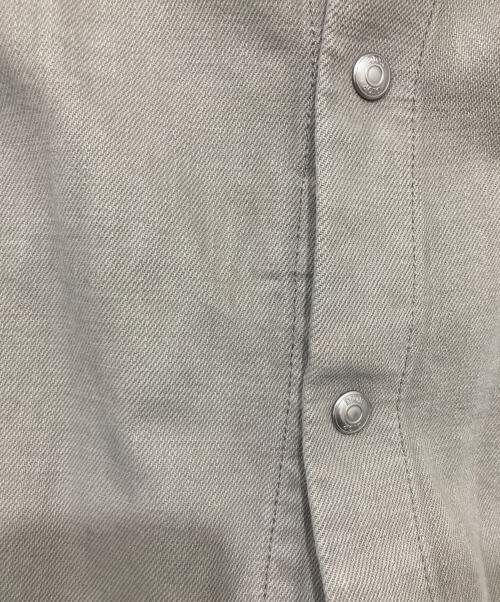 Dior（ディオール）Dior (ディオール) ロゴ刺繍入りデニムシャツジャケット グレー サイズ:44の古着・服飾アイテム