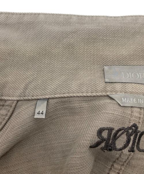 Dior（ディオール）Dior (ディオール) ロゴ刺繍入りデニムシャツジャケット グレー サイズ:44の古着・服飾アイテム