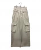 Ameriアメリ）の古着「DENIM LIKE CORSET WORK PANTS」｜ベージュ