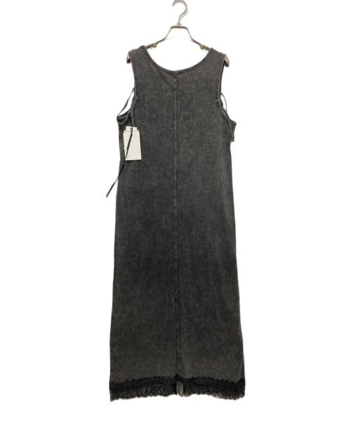 Ameri（アメリ）Ameri (アメリ) MEDI 2WAY DENIM LIKE LACE DOCKING DRESS ブラック サイズ:Mの古着・服飾アイテム