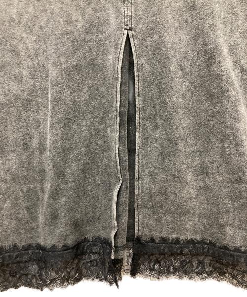 Ameri（アメリ）Ameri (アメリ) MEDI 2WAY DENIM LIKE LACE DOCKING DRESS ブラック サイズ:Mの古着・服飾アイテム