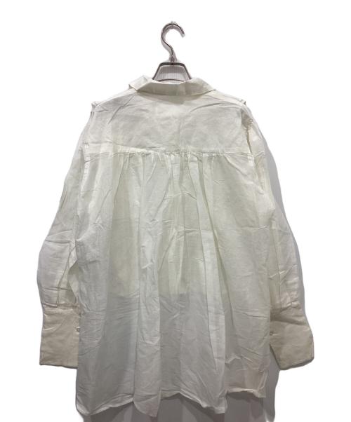 crinkle crinkle crinkle（クリンクル クリンクル クリンクル）crinkle crinkle crinkle (クリンクル クリンクル クリンクル) コットンフリルブラウス アイボリー サイズ:Freeの古着・服飾アイテム