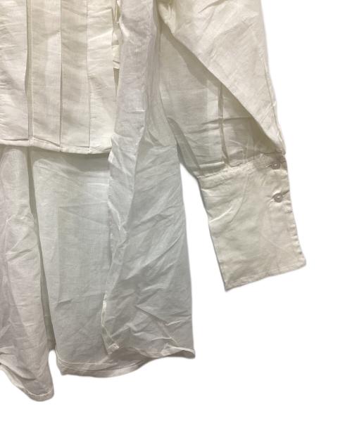 crinkle crinkle crinkle（クリンクル クリンクル クリンクル）crinkle crinkle crinkle (クリンクル クリンクル クリンクル) コットンフリルブラウス アイボリー サイズ:Freeの古着・服飾アイテム