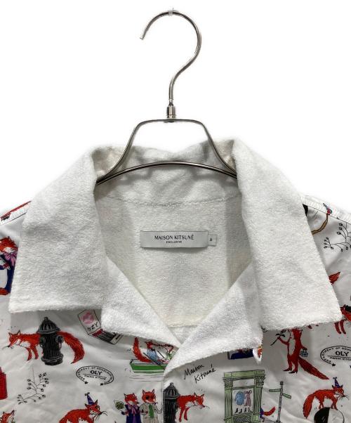 maison kitsune（メゾンキツネ）maison kitsune (メゾンキツネ) 22SS ホノルルシャツ ホワイト サイズ:Mの古着・服飾アイテム