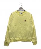 maison kitsuneメゾンキツネ）の古着「スウェット / ラグランスウェット」｜イエロー